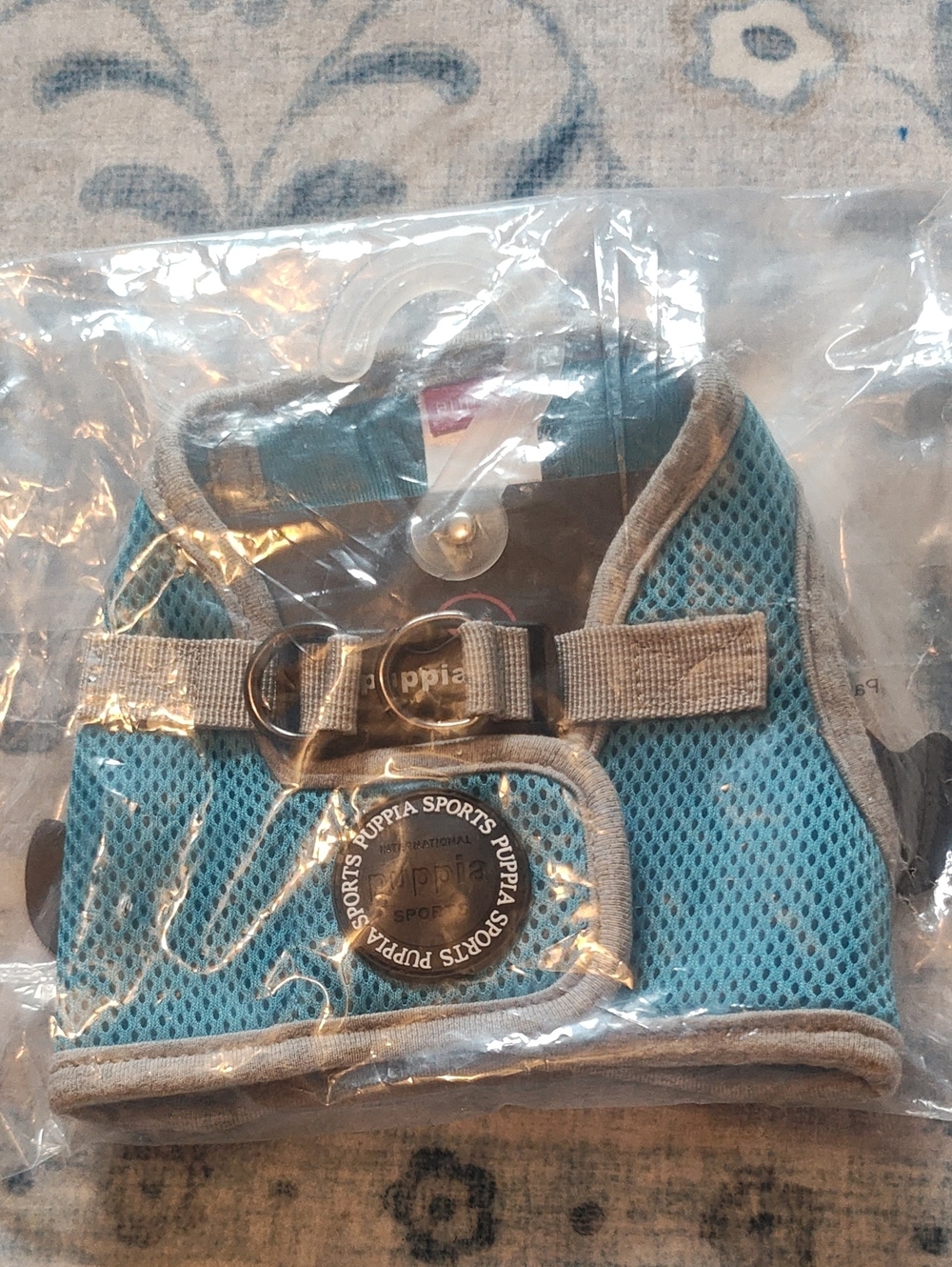 PUPPY SKY BLUE HARNESS, (NWOT)